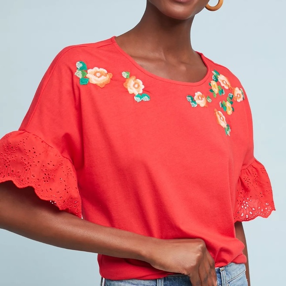 Anthropologie Tops - W5 Concepts Villa Embroidered Top